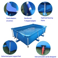Kleine Familien-Schwimmbecken Robuste Kinder-Outdoor-Plastikrahmen-Schwimmbecken