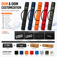 Sac de ski imperméable personnalisé, sac de voyage pour ski robuste, sac de rangement pour snowboard à longueur réglable, fabricant OEM ODM