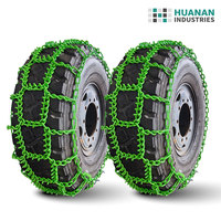 Cadenas para Neumáticos de Tractor de Acero Aleado Galvanizado con Tratamiento Térmico, para Tracción Agrícola en Invierno de Uso Pesado