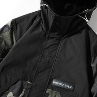 WINTER 2021 New Fashion Brand Herren mantel mit Kapuze Koreanische Version von Loose Camouflage Jacket Men