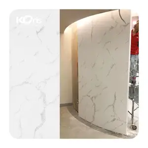 Koris akrilik padat permukaan marmer buatan lembar hotel kamar mandi mulus panel dinding tahan air