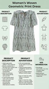 ชุดเดรสผ้าฝ้ายลายทางสีเขียวสุดอินเทรนด์สำหรับผู้หญิงพร้อมดีไซน์ผูกคอ ชุดเดรสฤดูร้อนแขนสั้นสวมใส่สบายและมีสไตล์ - Product Image 3