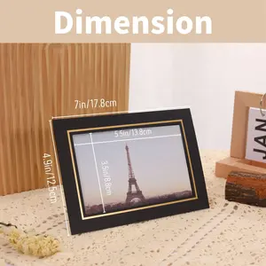 Paper Photo Frame With Double Easel Bulk Free Stand Frame Great For Graduation Wedding Diy Classroom Paper Photo Frames 4*6 Inch