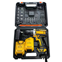 Perceuse électrique sans fil brossée 21V 40N.m OEM la plus vendue, avec 2 batteries, tournevis rechargeable, kit d'outils électriques