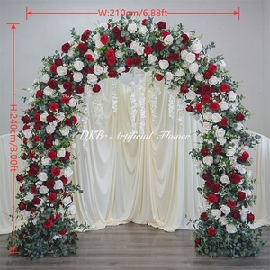 DKB Artificial Silk Wedding Arch Decorations-High Quality U-Shaped Customizable Size Durable <b>Flower</b> Arch for Weddings & Events - Product Image 2