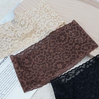 Serre-tête de mariage vintage pour femme, style européen et américain, avec bord large élastique en dentelle et motif floral simple, accessoires pour cheveux