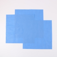 Papier d'emballage médical, en crêpe stérilisée, taille personnalisée, bleu/vert/blanc, 10 unités