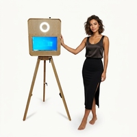 PC tactile 15,6 pouces en bois pour photomaton, compatible avec appareil photo reflex numérique, idéal pour mariages, fêtes, événements professionnels et location