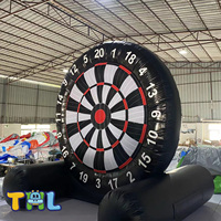 Tablero de Dardos Inflable de PVC THL de Alta Calidad (Tamaños de 3m a 7m) para Fútbol, Golf y Juegos Deportivos al Aire Libre