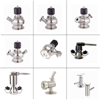 Vanne à bec en acier inoxydable SS316L sanitaire, filetée 1/2 pouce, manuelle, pour prélèvement d'eau
