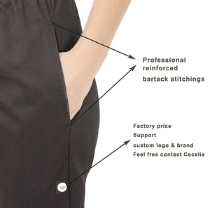 <span class=keywords><strong>Pantalon</strong></span> <span class=keywords><strong>de</strong></span> chef baggy essentiel unisexe <span class=keywords><strong>pour</strong></span> hommes et femmes - Product Image 4