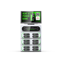 Centrale électrique portative de kiosque de distributeur automatique de 12 fentes avec la banque de puissance sans fil facile à louer Powerbank sur l'aller pour le commercial