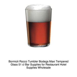 แก้วเทมเปอร์ Bodega Maxi 51 cl Bormioli Rocco สูง 12 ซม. เส้นผ่านศูนย์กลาง 8.9 ซม. - Product Image 2