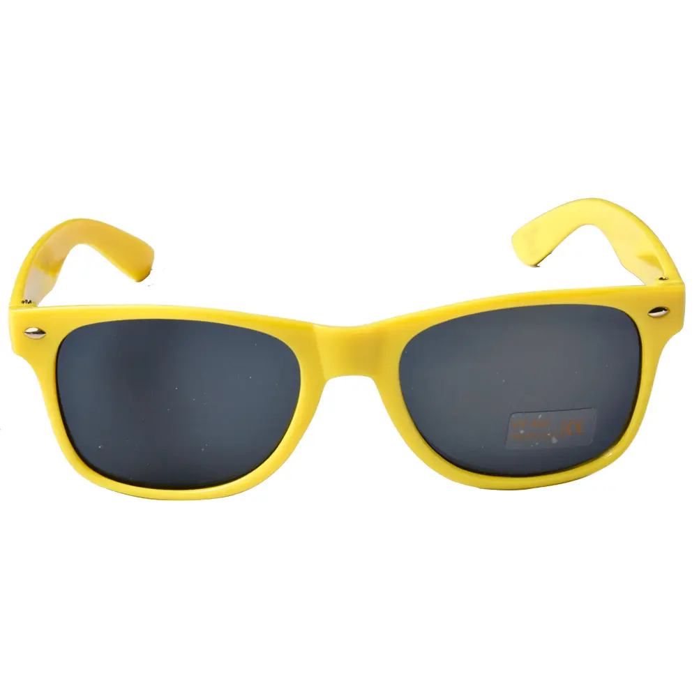 Color amarillo Promocional cat.3 UV400 gafas de sol deportivas logotipo personalizado impreso para hombre gafas de sol polarizadas