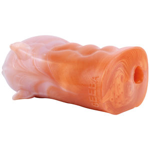 GEEBA lindo animal estilo bolsillo coño masturbador masculino taza doble canal pene stroker masajeador silicona vagina juguetes sexuales - Product Image 3