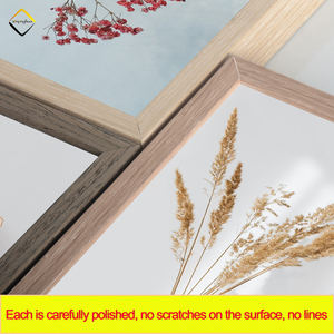 Color madera grano casa decoración montaje en pared Marco de póster de Metal para impresiones foto marcos de fotos de aluminio moldeado - Product Image 3
