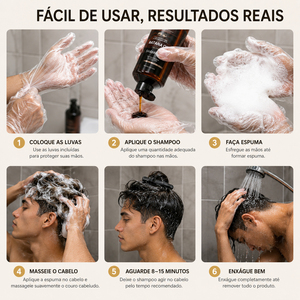 Champú Tinte <span class=keywords><strong>para</strong></span> el Cabello Negro de Marca Privada OEM 3 en 1 <span class=keywords><strong>para</strong></span> Cubrir <span class=keywords><strong>Canas</strong></span>, Coloración Capilar Semipermanente Instantánea <span class=keywords><strong>para</strong></span> Hombres y Mujeres - Product Image 3