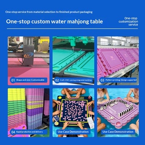 Floating Waterproof EVA Mahjong <strong>Table</strong> Outdoor Use <strong>with</strong> Card Games and Integrated Pool Factory Direct Sales - Product Image 4