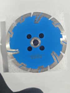 ใบเลื่อยวงเดือนเพชรแบบ T-Section ขนาด <span class=keywords><strong>125</strong></span> มม. สำหรับงานอุตสาหกรรม ตัดหินแกรนิต 5 นิ้ว แบบกดร้อน ใช้สำหรับงานเจียรแห้ง - Product Image 6