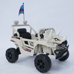 <span class=keywords><strong>Voiture</strong></span> à pédales pour enfants WEILAIXI en forme de dinosaure avec lumières LED et musique, <span class=keywords><strong>batterie</strong></span> 12V, deux moteurs, unisexe, pour les enfants de 2 à 13 ans - Product Image 3
