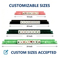 Support et poussoir en acrylique pour Mahjong américain, personnalisables (couleur, taille, logo), pour jeu de Mahjong, club et famille