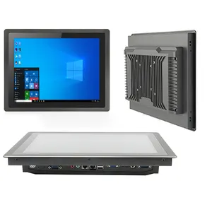 Mini ordenador integrado ip65, barato, todo en uno, monitor led Industrial, pantalla ancha con VGA, WIFI, HDM-I