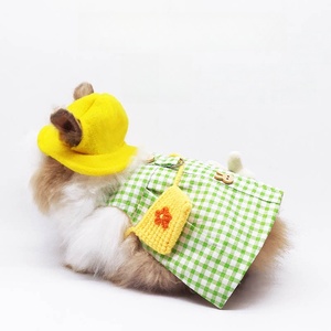 Set Pettorina, Guinzaglio, Vestiti e Cappello <span class=keywords><strong>per</strong></span> Coniglio, Porcellino d'India, Coniglio Nano Olandese e Piccoli Animali Domestici <span class=keywords><strong>per</strong></span> Passeggiate all'Aperto - Product Image 1