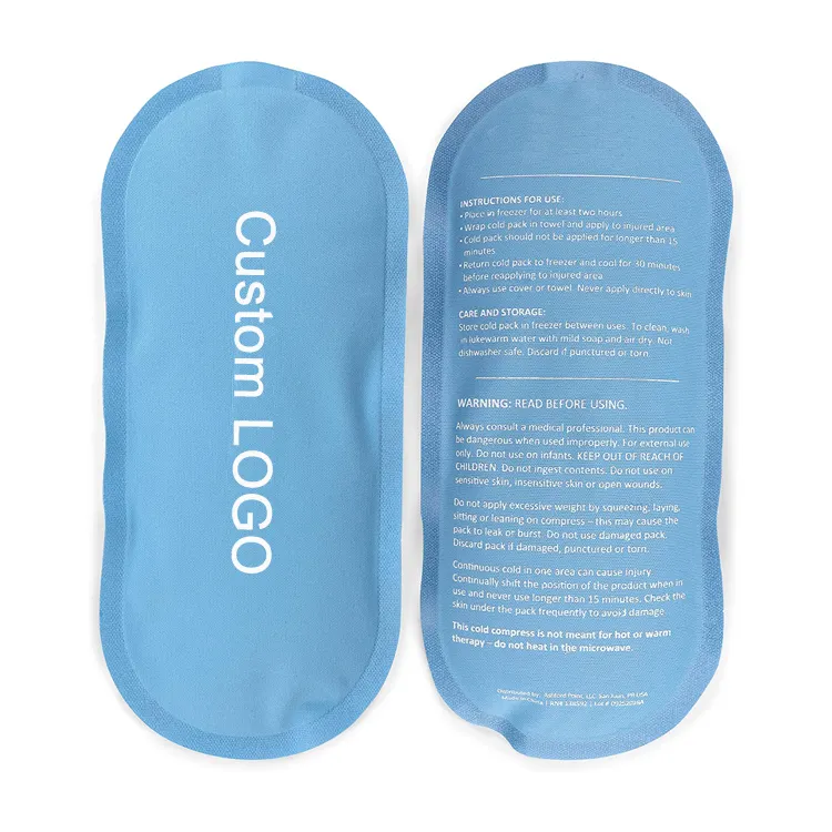 Forniture sanitarie all'ingrosso Custom caldo freddo Pack Gel riutilizzabile impacco di ghiaccio con Logo