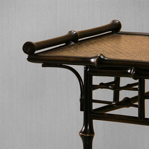 Chinese Style Bamboo Console Table With Shelf Entryway Altar Table For Living Room Wall Storage - Product Image 3
