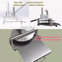 Machine Manuelle à Pâte 36cm, Petite Presse à Pâte pour Pizza, Machine de Pressage de Pâte