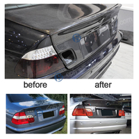 Coffre de Rechange Personnalisé Style CSL en Fibre de Carbone pour BMW Série 3 E46 M3 318i 325i 330i Berline 4 Portes – Amélioration Gros
