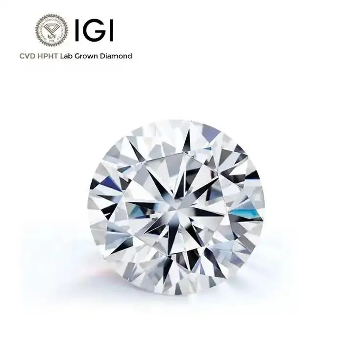 0.5CT 1CT สำหรับทำแหวน5CT 2CT HPHT CVD IGI ห้องปฏิบัติการเพชรสำหรับการขาย