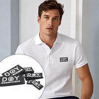 Écussons brodés à coudre personnalisés avec nom privé, logo 3D, étiquettes en caoutchouc PVC souple pour vêtements