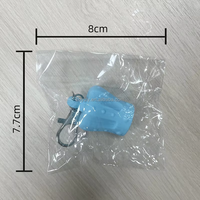 Nouveau porte-gloss à lèvres porte-clés en silicone, porte-baume à lèvres avec nœud et ailes, étui pour capuchon de 0,55 à 0,7 pouce, accessoires de sac, pendentifs