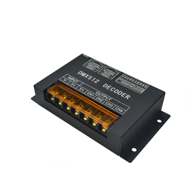 DC12-24V 4CH RGBW DMX512 Decoder Controller for RGB/RGBW LED Strip