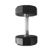 Juego de Mancuernas Hexagonales de Goma Comerciales Antideslizantes para Entrenamiento con Pesas Libres, Equipo de Gimnasio para Ejercicios de Fuerza y Fitness