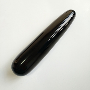 Bestseller schwarzer Obsidian Stein Heils tein 17cm Zauberstäbe Großhandel Sexspielzeug für Frauen - Product Image 5