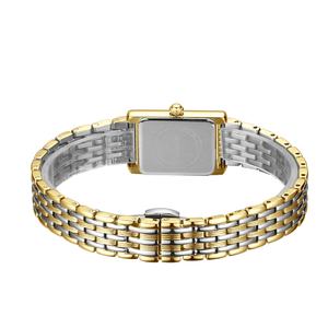 Reloj de Cuarzo Cuadrado Dorado de Lujo con Correa de Acero Inoxidable, Reloj Retro para Mujer, Reloj de Moda Femenino con Movimiento de Cuarzo y Logotipo Personalizado - Product Image 1