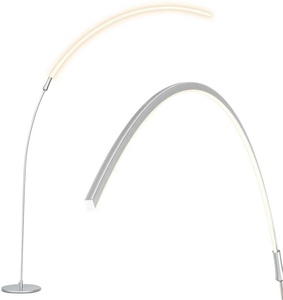 Modern Minimalist LED Corner Stand <strong>Floor</strong> <strong>Lamp</strong> Dimmable Gooseneck <strong>Arc</strong> with Curved Design for Living Room Decoration - Product Image 2
