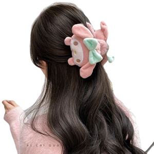 Barrette à cheveux en peluche cristalline <span class=keywords><strong>pour</strong></span> enfants, motif dessin animé mignon Sanrio Yugui Dog Shark, collection automne-hiver - Product Image 5