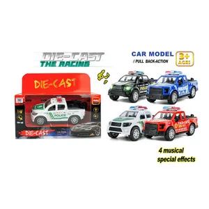 Yicheng оптовая продажа, фрикционные литые игрушечные автомобили, литые под давлением металлические модели автомобилей 1:43, литые полицейские игрушки, литые автомобили