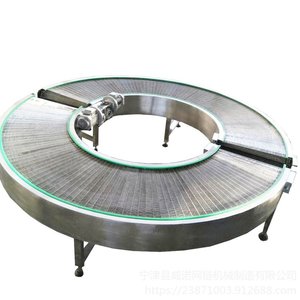 Edelstahl-Maschen band Dreh förderer für Gebackene Lebensmittel Gebogene Band fördermaschine Fördersystem mit kleinem Dreh <span class=keywords><strong>radius</strong></span> - Product Image 3