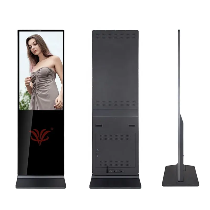 Android customized totem advertising machine OEM 65 Inch LCD Advertising Touch Screen for Indoor Digital Signage Display