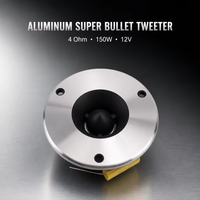 Super Tweeter Profesional untuk Audio Mobil, 4 Inch Aluminium 4 Ohm 150W Magnet 70mm, Suara Keras