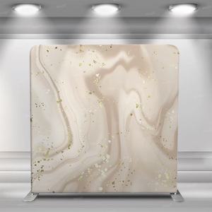 7.6ft 8ft 10ft tùy chỉnh màu Đen bằng đá cẩm thạch căng thẳng vải hiển thị sự kiện Backdrop triển lãm thương mại triển lãm biểu ngữ nhôm đứng - Product Image 3