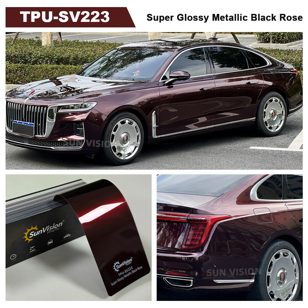 Super Glossy Metallic Black Rose