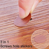 Quincaillerie d'ameublement Vis décorative Capfix Texture auto-adhésive Trous de vis Autocollant de couverture pour meuble de bureau