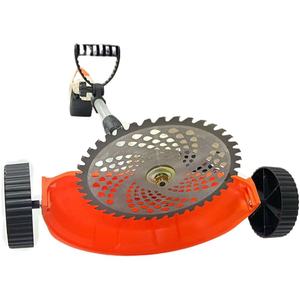 เครื่องตัดหญ้าไฟฟ้า ใบมีดโลหะ ใช้แบตเตอรี่ลิเธียม พร้อมล้อและที่ชาร์จ - Product Image 5
