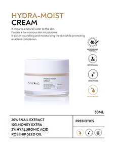 Crème pour le visage Hydra Moist 50ml Anti-rides Régénérante Blanchissante Hydratante Réparation de la barrière cutanée Tous types de peau Soins du visage - Product Image 3