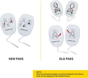Mesin pelatihan darurat jantung sains medis komprehensif pelatih AED Mini portabel defibrilator plastik buatan Inggris - Product Image 3